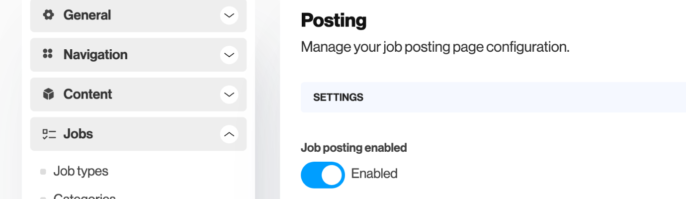 Job board dashboard